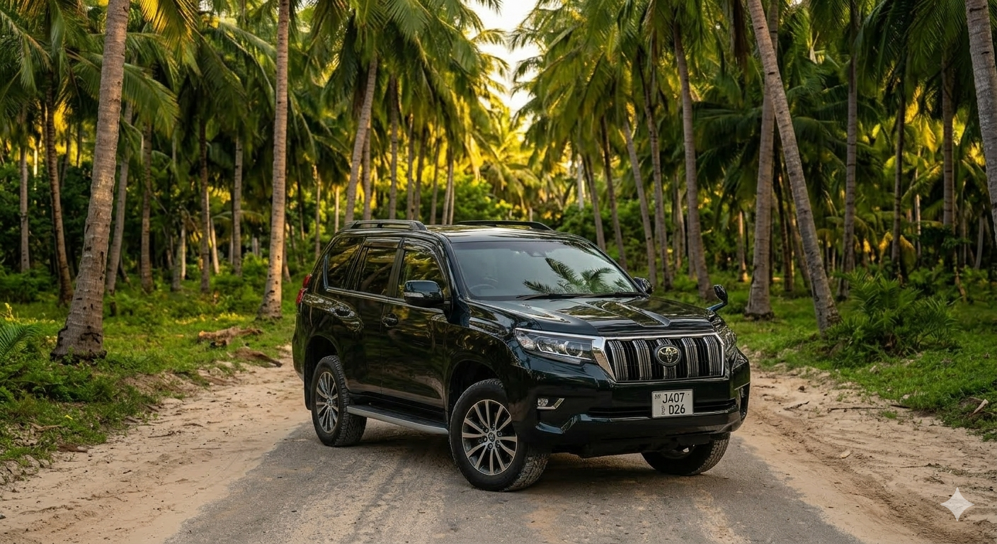 image of a prado with a tropical background in Zanzibar
