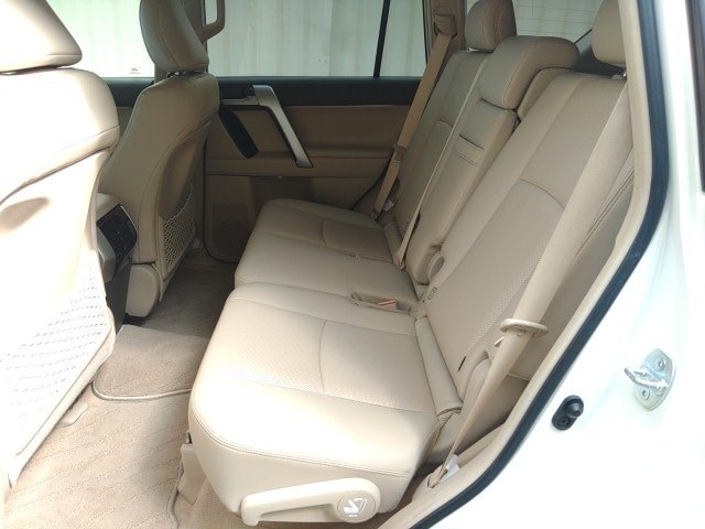 image of the back seat passenger seat of the prado