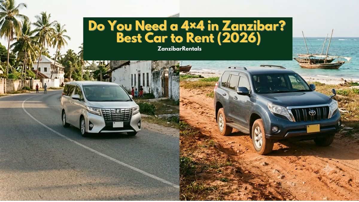 Do You Need a 4×4 in Zanzibar? Best Car to Rent (2026)