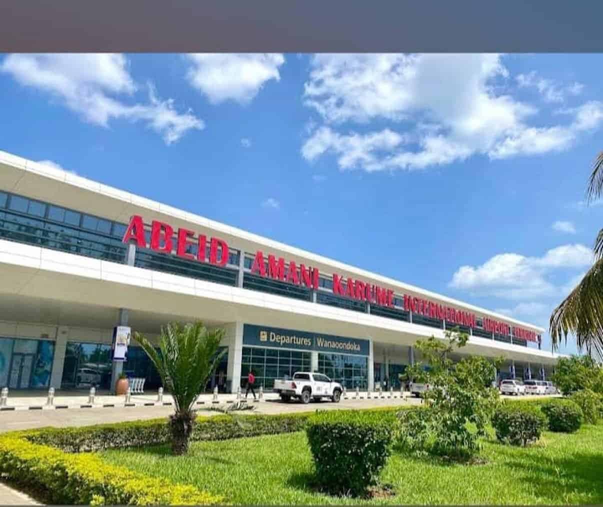 Abeid Amani Karume International Airport terminal in Zanzibar